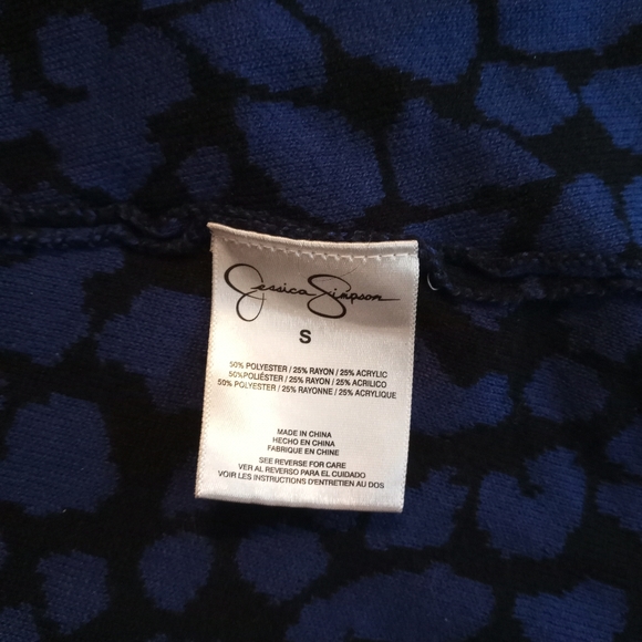 Jessica Simpson Blue Pattern Dress - Picture 4 of 5